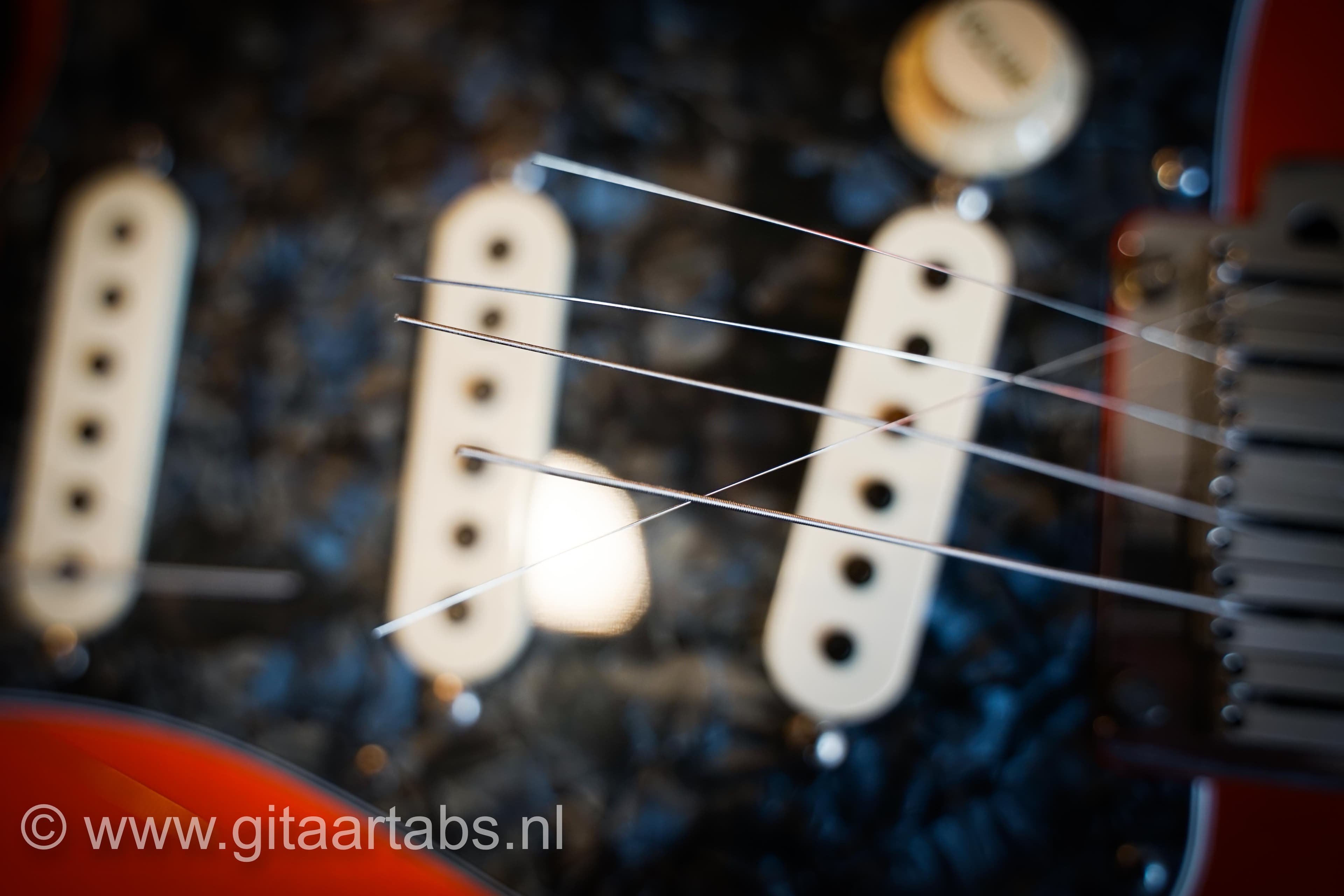 gitaar hals snaren